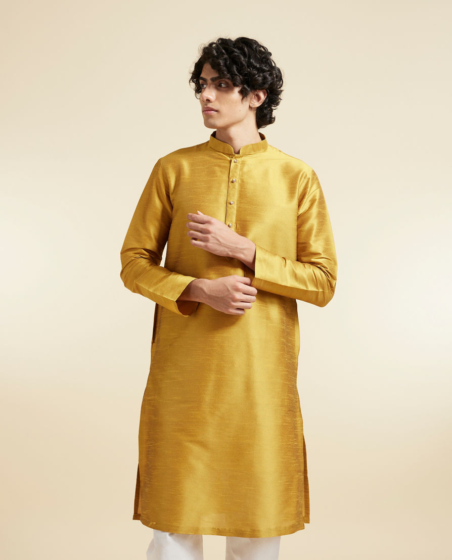 Diwas Men Mustard Magic Kurta Pajama
