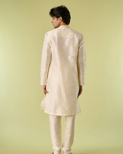 Diwas Men Cream Kurta Pajama Elegance