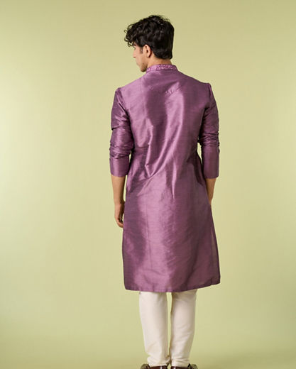 Diwas Men Lilac Symphony Kurta Pajama