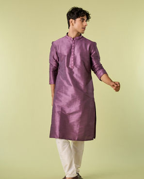 Diwas Men Lilac Symphony Kurta Pajama