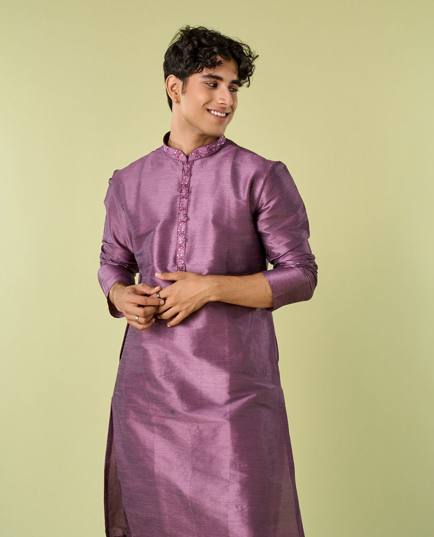 Diwas Men Lilac Symphony Kurta Pajama