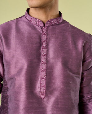 Diwas Men Lilac Symphony Kurta Pajama