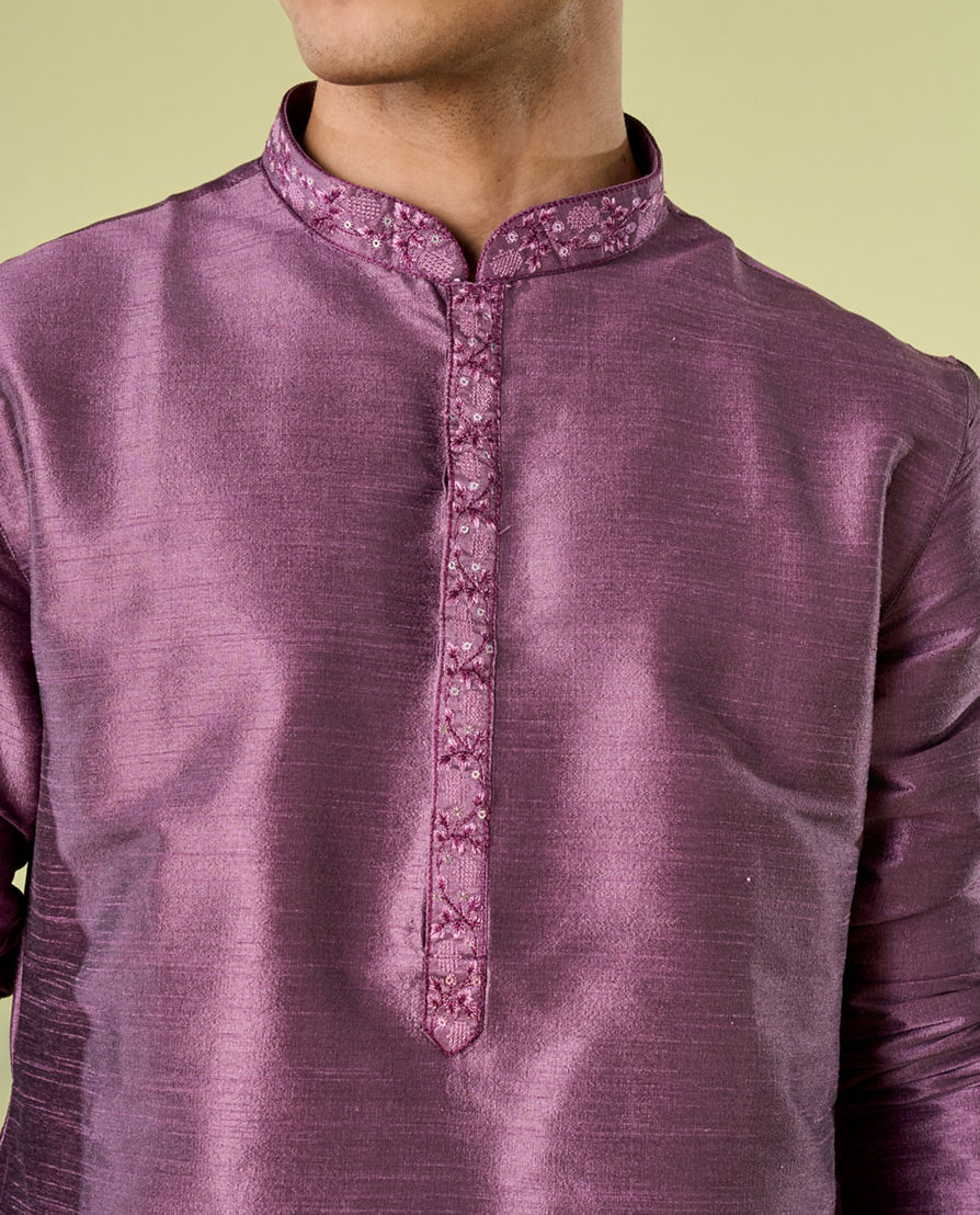 Diwas Men Lilac Symphony Kurta Pajama