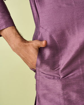 Diwas Men Lilac Symphony Kurta Pajama