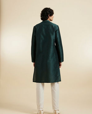 Diwas Men Regal Dark Green Kurta Pajama Set