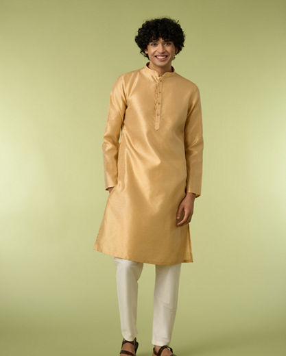 Diwas Men Radiant Beige Elegance Kurta Pajama