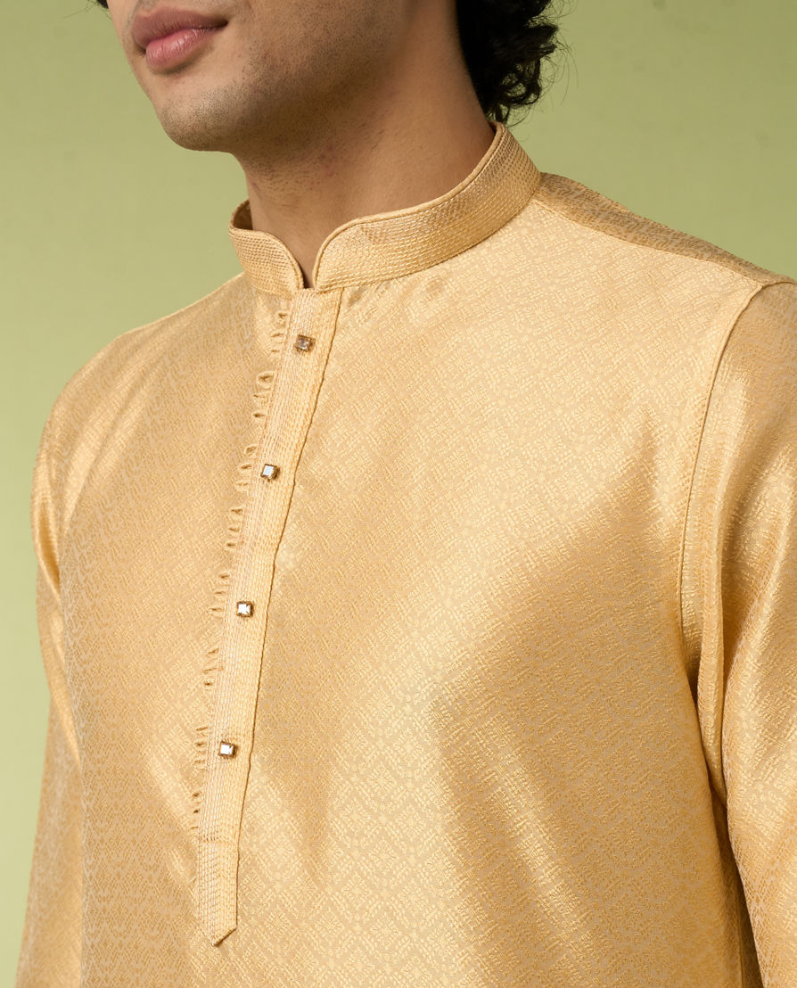 Diwas Men Radiant Beige Elegance Kurta Pajama