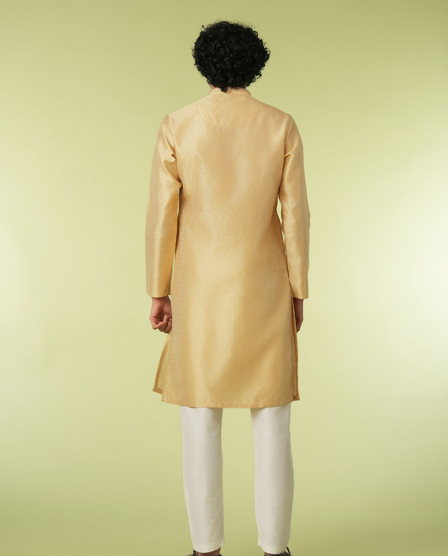 Diwas Men Radiant Beige Elegance Kurta Pajama