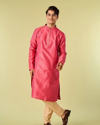Diwas Men Coral Festivity Kurta Pajama