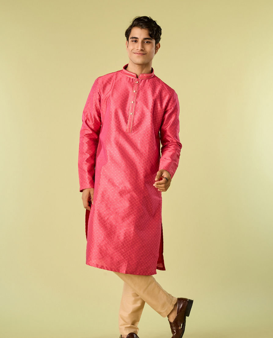 Diwas Men Coral Festivity Kurta Pajama