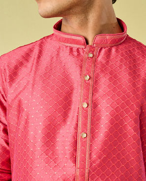 Diwas Men Coral Festivity Kurta Pajama