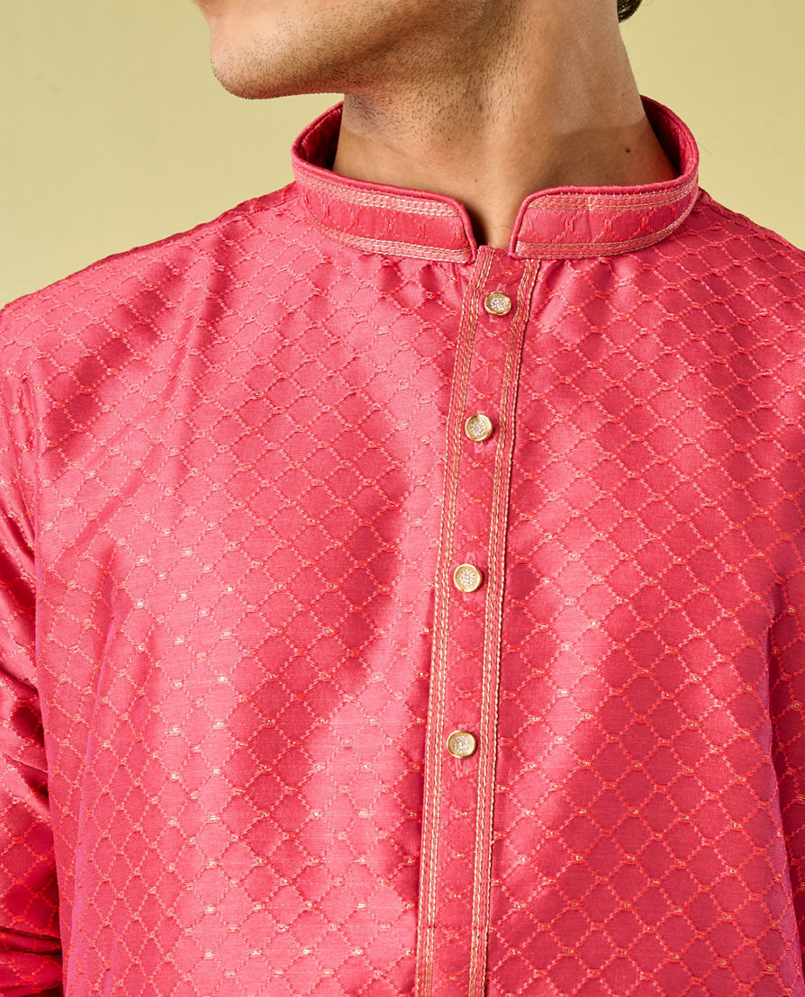 Diwas Men Coral Festivity Kurta Pajama
