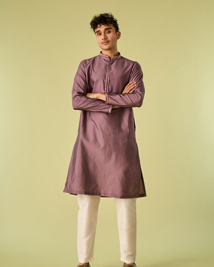 Diwas Men Lilac Grace Kurta Pajama Men