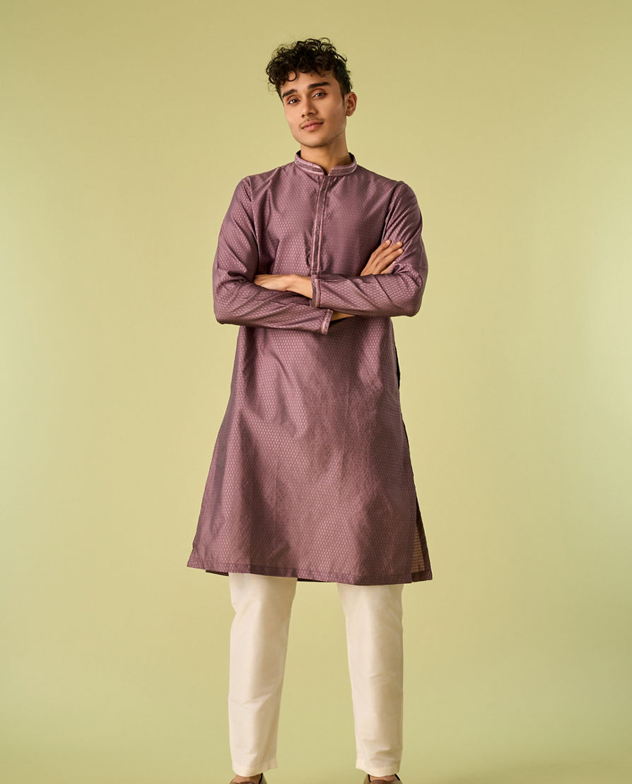 Diwas Men Lilac Grace Kurta Pajama Men