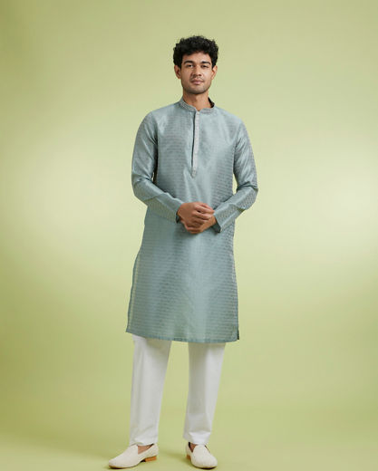 Diwas Men Pista Green Celebration Kurta Pajama