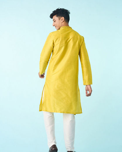 Diwas Men Mehndi Green Delight Kurta Pajama