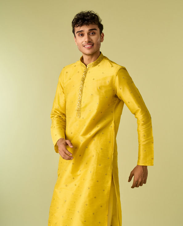 Diwas Men Mehndi Green Delight Kurta Pajama