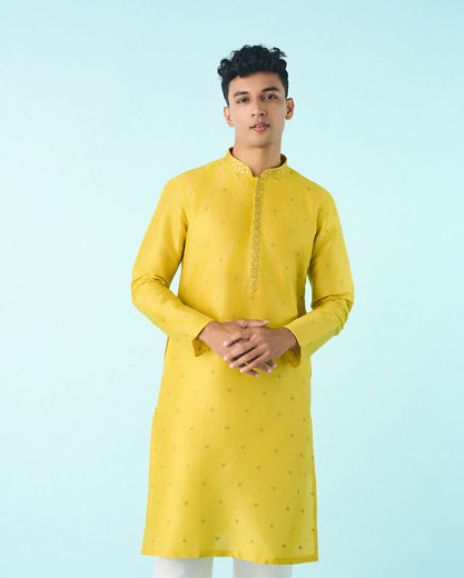 Diwas Men Mehndi Green Delight Kurta Pajama