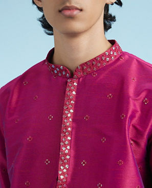 Diwas Men Ravishing Pink Kurta Pajama Set