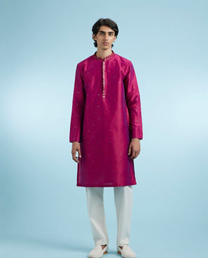 Diwas Men Ravishing Pink Kurta Pajama Set