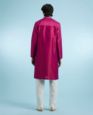 Diwas Men Ravishing Pink Kurta Pajama Set