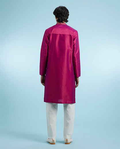 Diwas Men Ravishing Pink Kurta Pajama Set