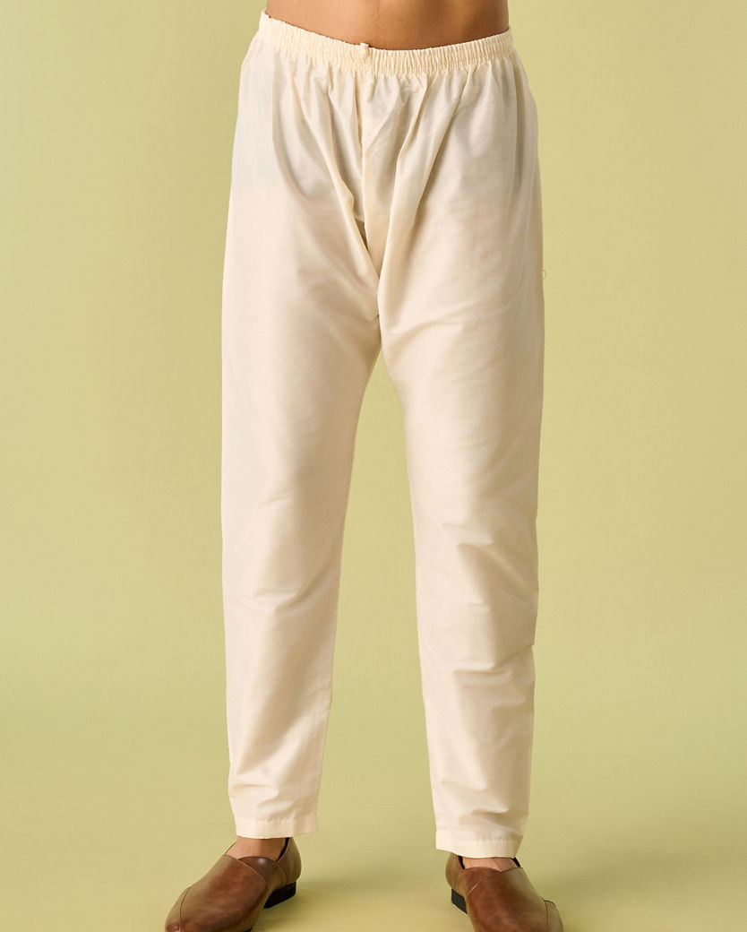 Diwas Men Olive Green Festive Kurta Pajama