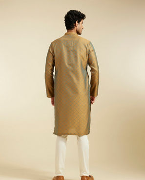 Diwas Men Fawn Jaal Patterned Kurta Pajama
