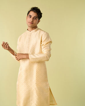 Diwas Men Beige Royal Festivity Kurta Pajama