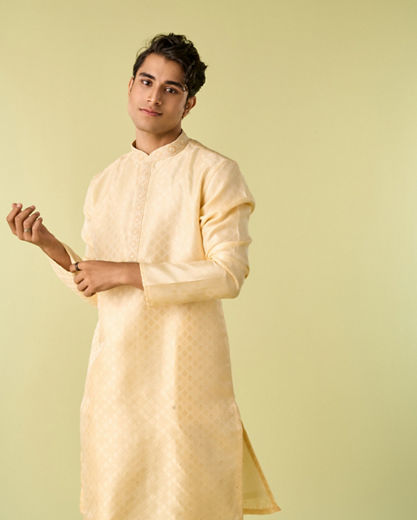 Diwas Men Beige Royal Festivity Kurta Pajama