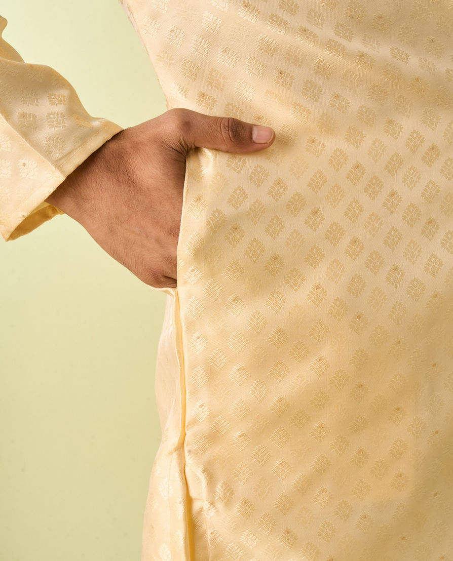 Diwas Men Beige Royal Festivity Kurta Pajama