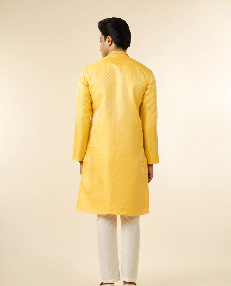 Diwas Men Sun Kissed Yellow Kurta Pajama