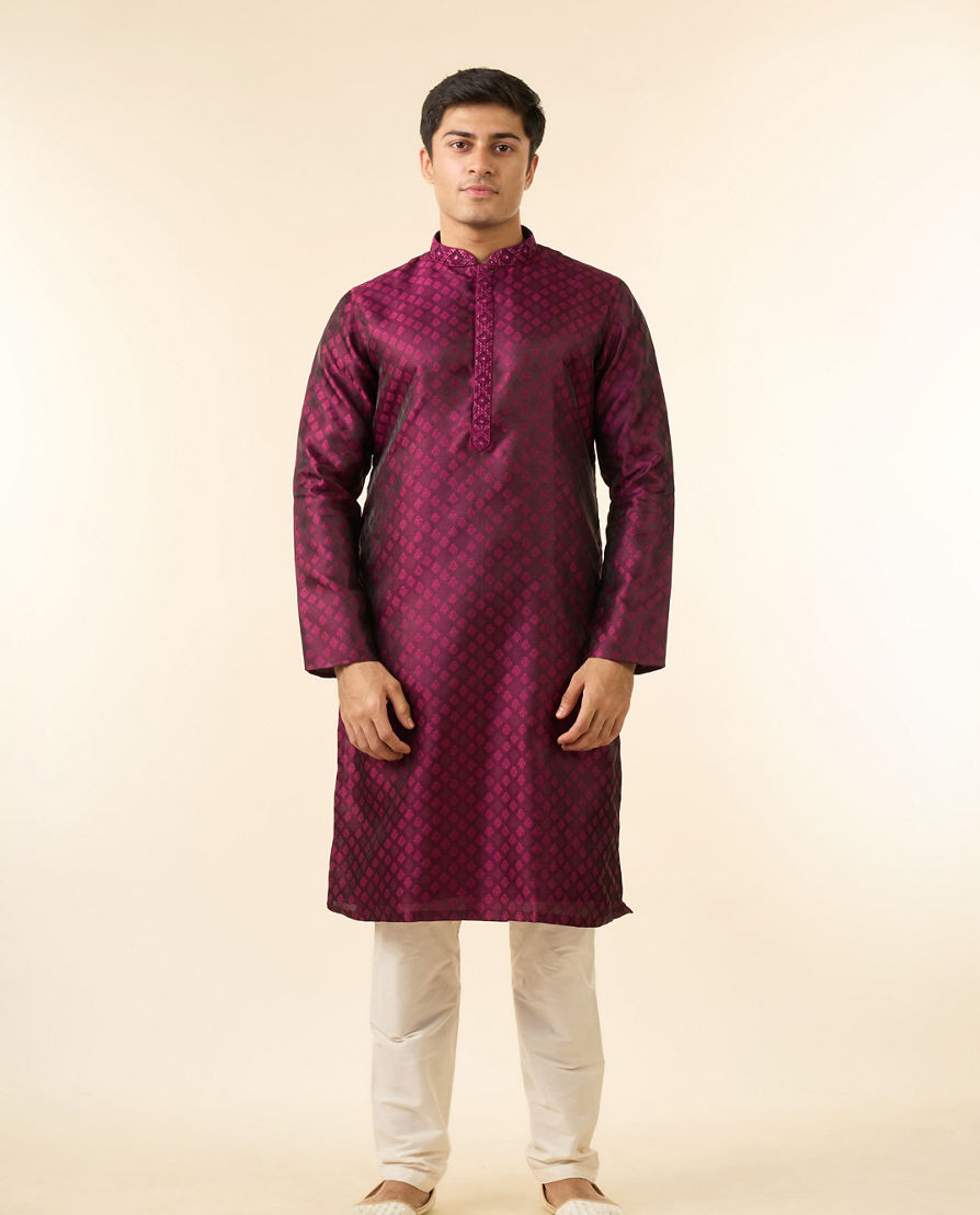 Diwas Men Rani Pink Royal Splendor Kurta Pajama
