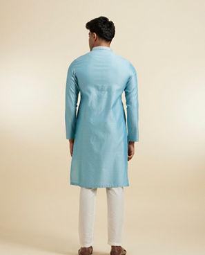 Diwas Men Elegant Light Blue Kurta Pajama