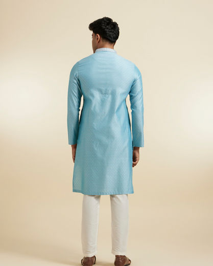 Diwas Men Elegant Light Blue Kurta Pajama