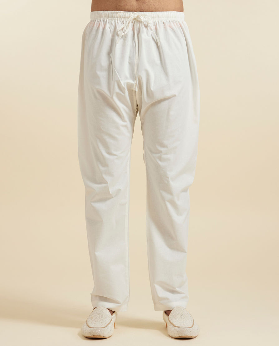 Diwas Men Elegant Light Grey Kurta Pajama