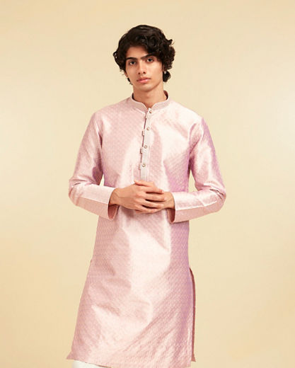 Diwas Men Purple Basic Kurta Pajama