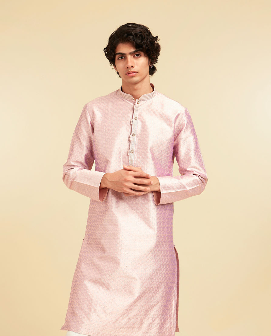 Diwas Men Purple Basic Kurta Pajama