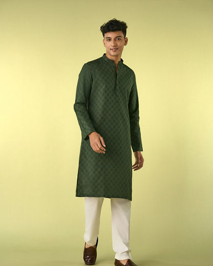 Diwas Men Emerald Elegance Kurta Pajama