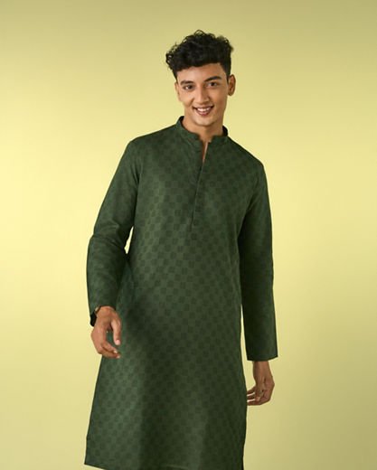 Diwas Men Emerald Elegance Kurta Pajama