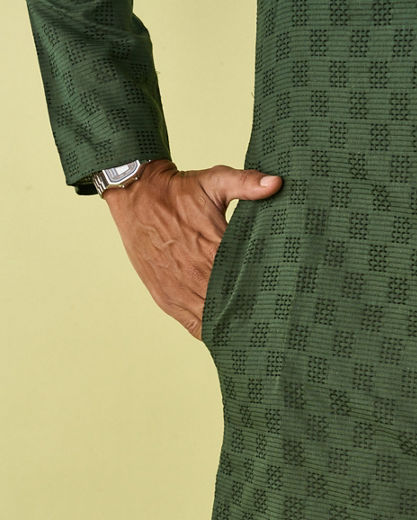 Diwas Men Emerald Elegance Kurta Pajama