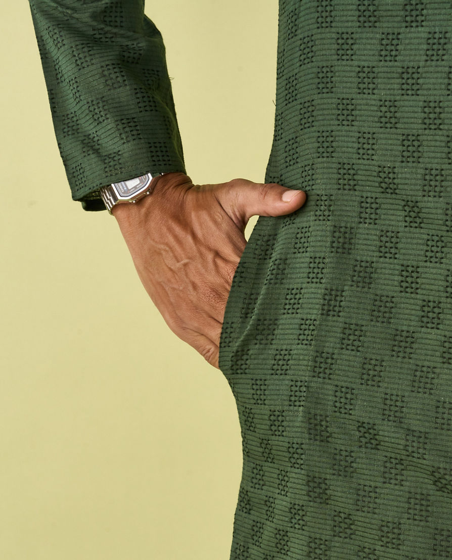 Diwas Men Emerald Elegance Kurta Pajama