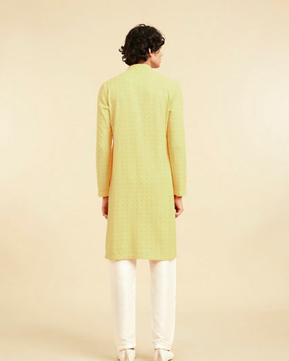 Diwas Men Sunshine Radiance Yellow Kurta Pajama