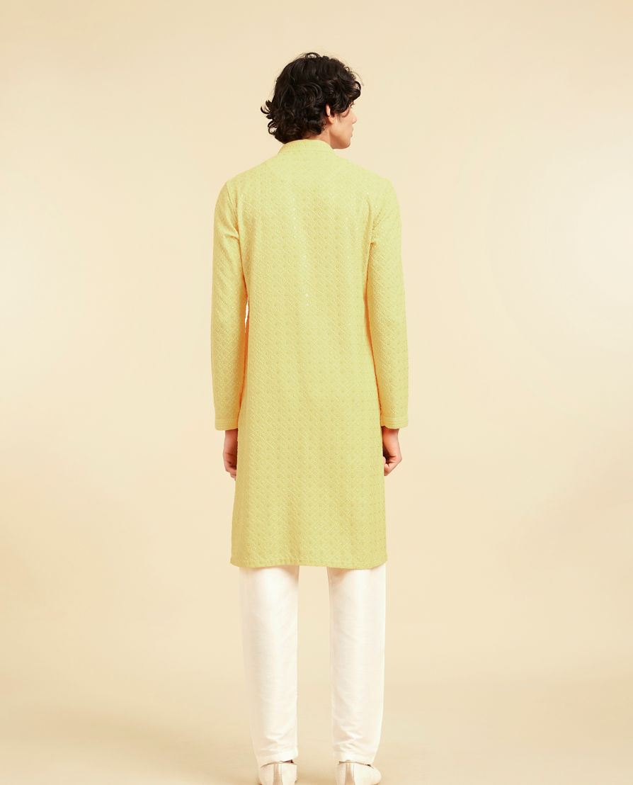 Diwas Men Sunshine Radiance Yellow Kurta Pajama