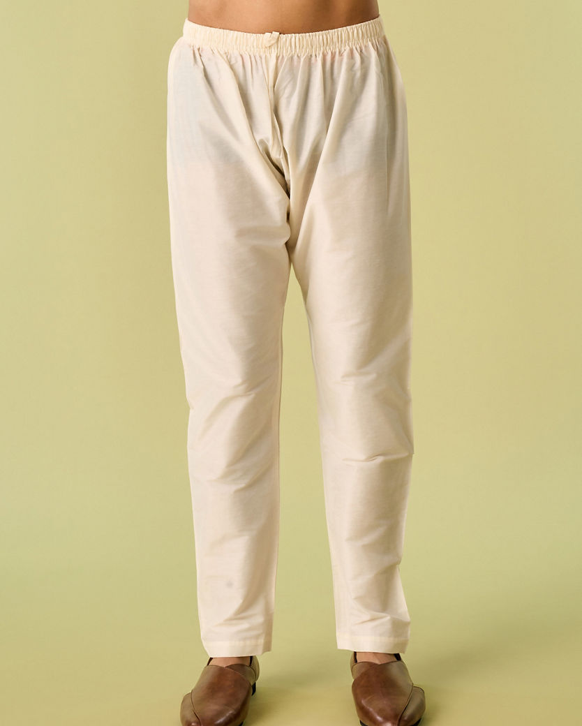 Diwas Men Mellow Yellow Traditional Kurta Pajama