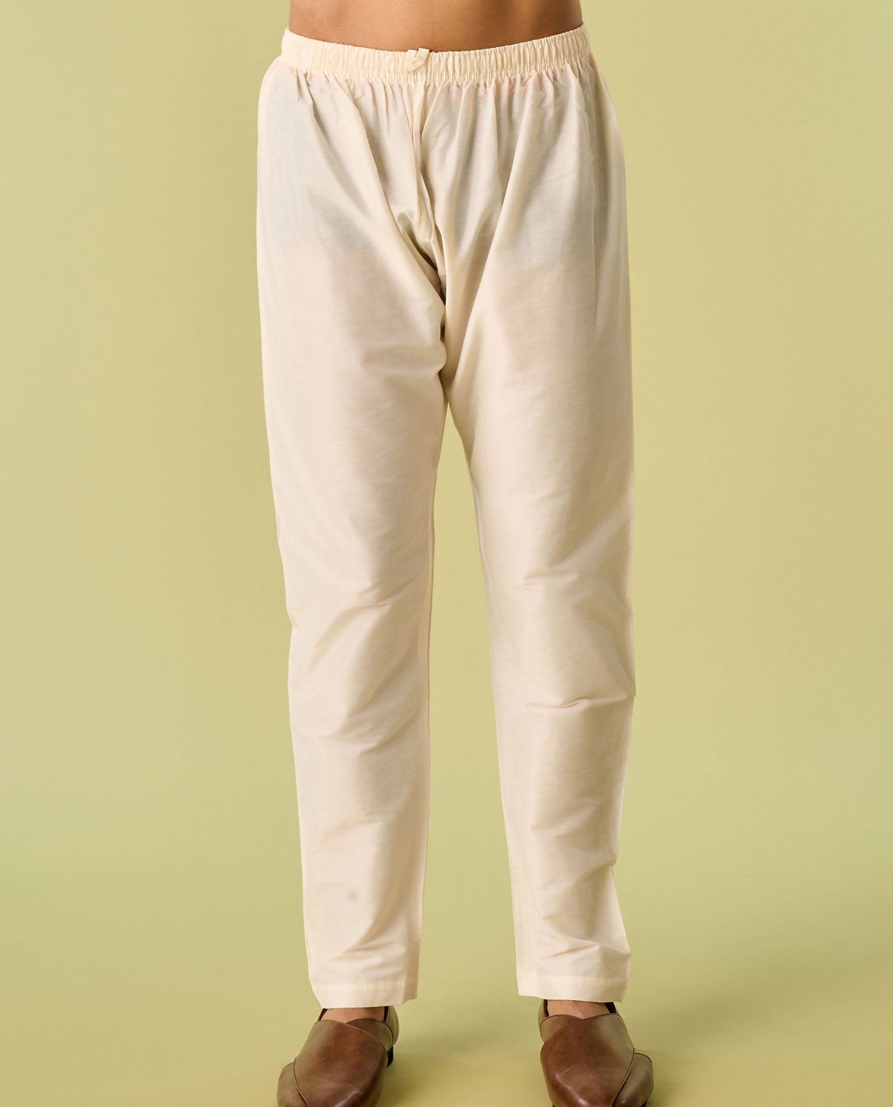 Diwas Men Mellow Yellow Traditional Kurta Pajama