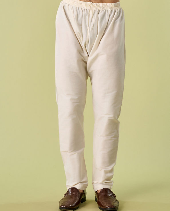 Diwas Men Elegant Cream Celebration Kurta Pajama