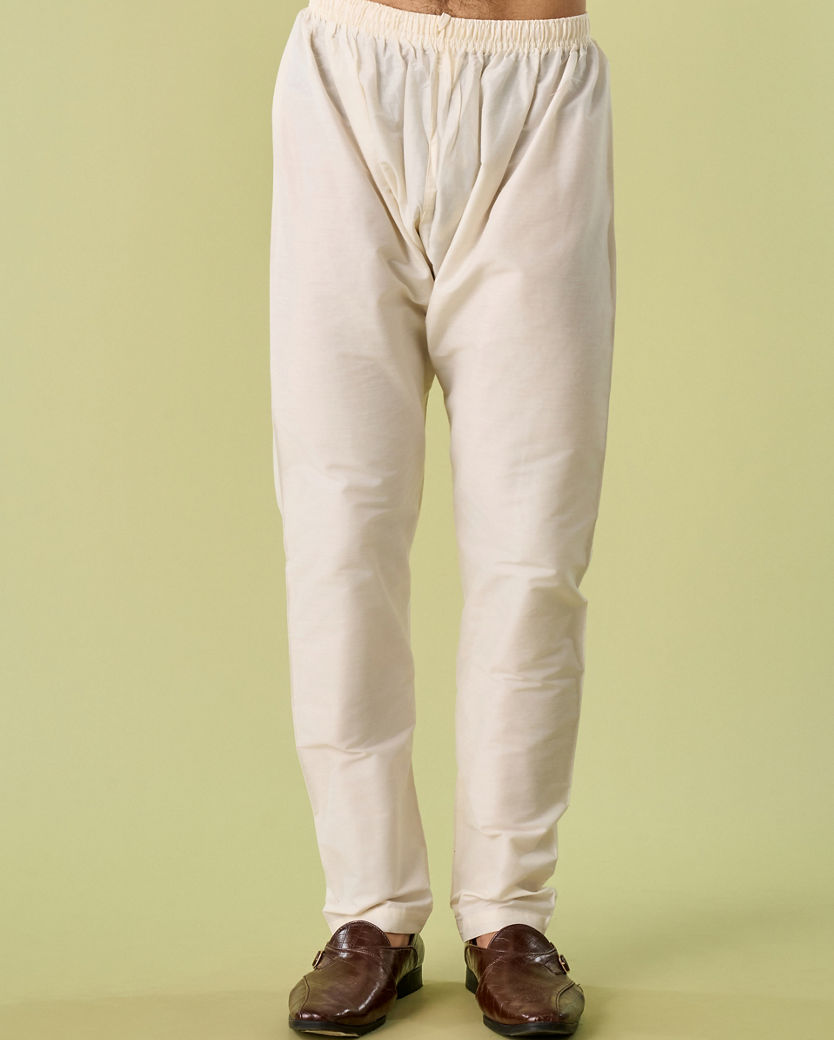 Diwas Men Elegant Cream Celebration Kurta Pajama