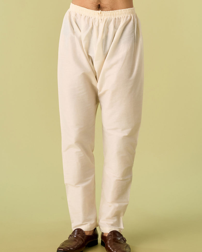 Diwas Men Radiant Yellow Viscose Kurta Pajama