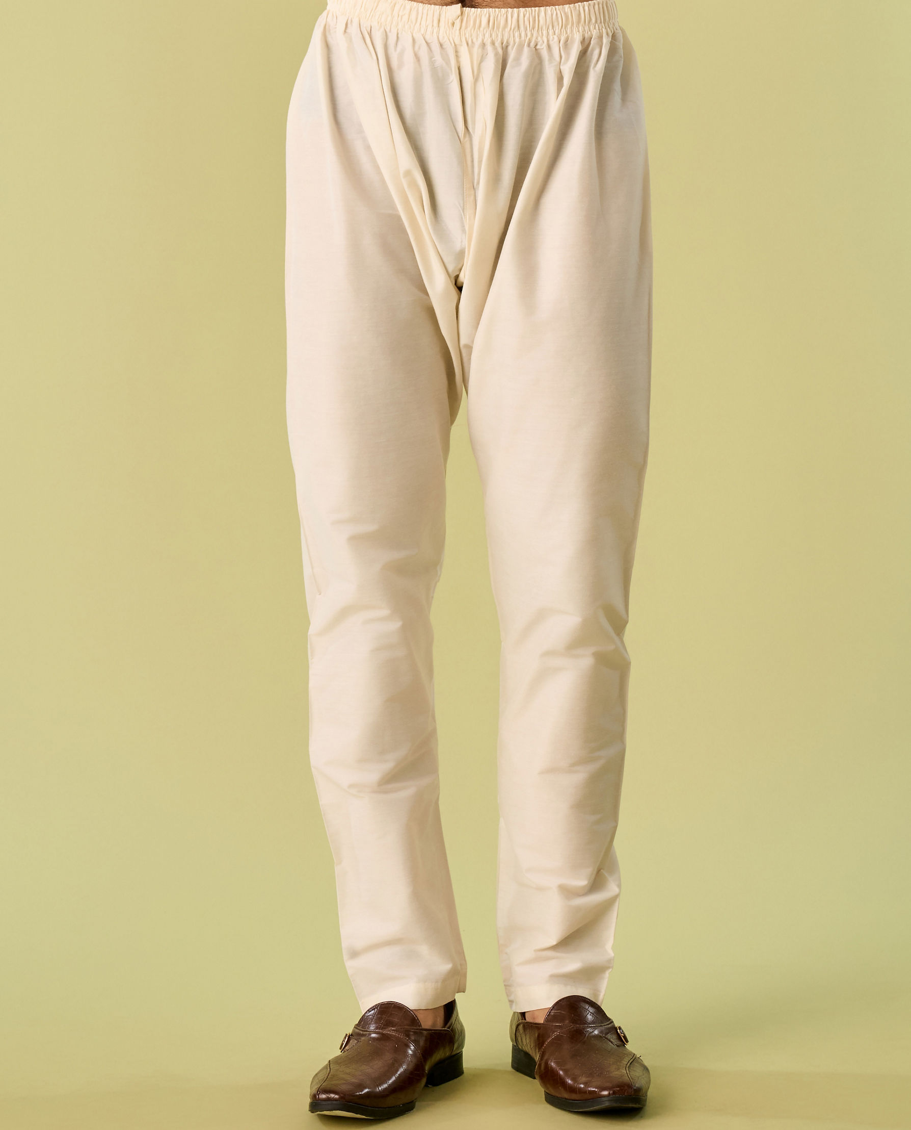 Diwas Men Mustard Kurta Pajama